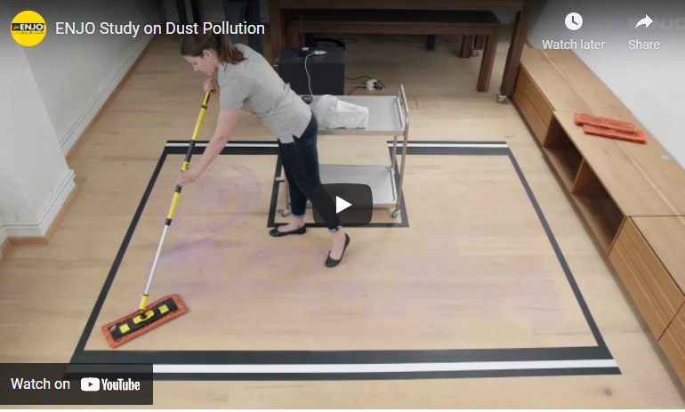 ENJO Study on Dust Pollution How does ENJO's dust fibres compare in a test up against traditional cleaners